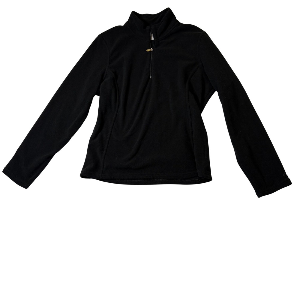 C9 by Champion Womens Black Fleece Quarter Zip Pullover Mock Neck S9148-AWZ M